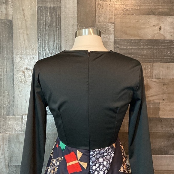 Adorable Christmas fit and flare dress large festive holiday party snowflake - Picture 6 of 12